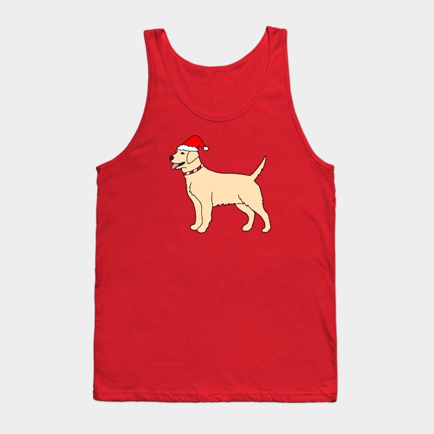 Christmas Dog Tank Top by Kelly Louise Art